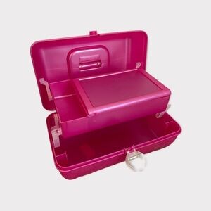 Y2K 90s Caboodles Pink Makeup Pageant Travel Storage Box Case Super Clean